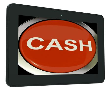 Cash Switch Shows Money Savings And Incomes