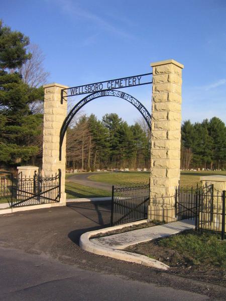 Cemetery gate