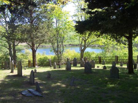 Cemetery with Pond View
