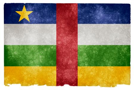 Central African Republic Grunge Flag