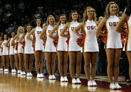 Cheerleaders in Line