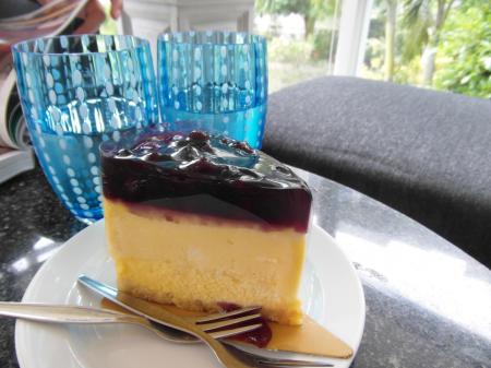 Cheesecake and Water