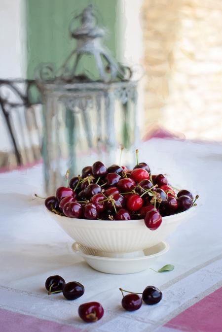 Cherries in a Bowl