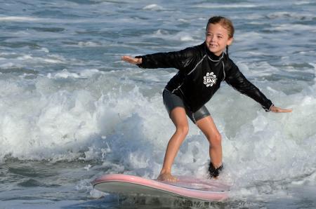 Child surfing