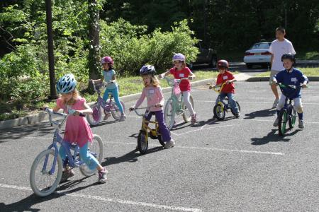 Children Riding Bicycle