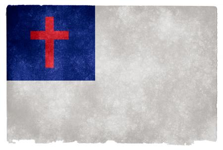 Christianity Grunge Flag