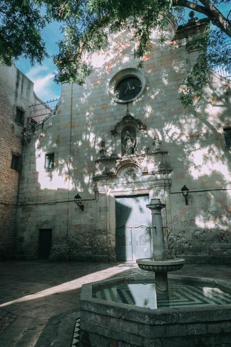 Church With Outdoor Fountain