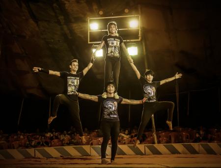 Circus acrobats