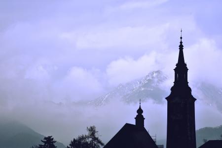 City beyond the clouds.