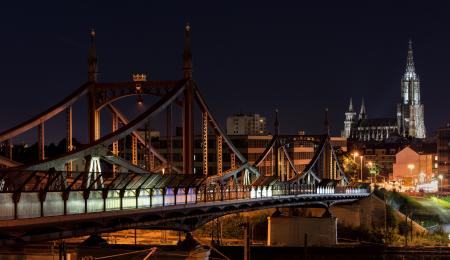 City Bridge Representation during Nigh Time