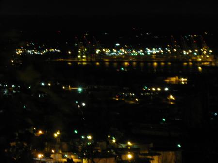 City from hillside near Missy's place at night 2