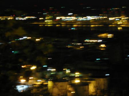 City from hillside near Missy's place at night 5