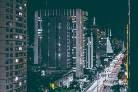 City Lights and Buildings