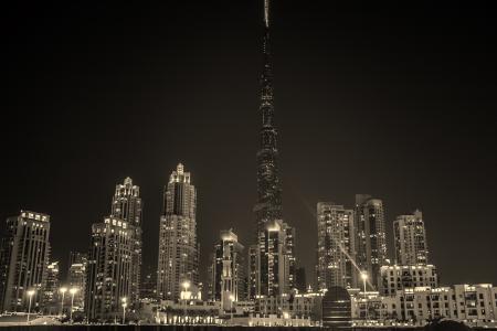 City Skyline During Night Time