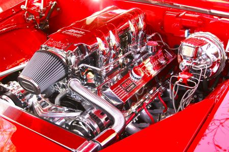 Classic Hot Rod Car Engine