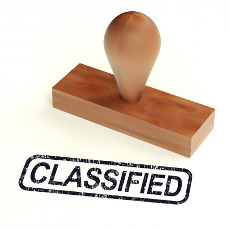 Classified Rubber Stamp Shows Private Correspondence