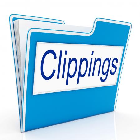 Clippings File Indicates Paper Business And Folders