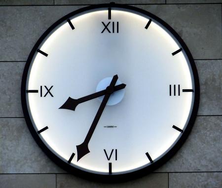 Clock at 8:34