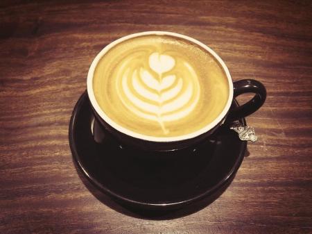 Close-up of Cappuccino on Table