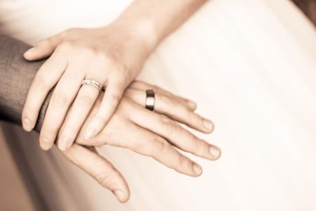 Close-up of Couple Holding Hands