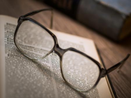 Close-up of Eyeglasses