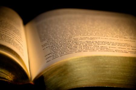 Close-up of Open Book