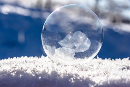 Close-up of Snowflakes