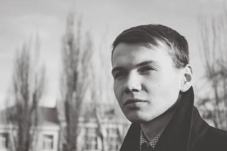 Close-up of Young Man Against Sky