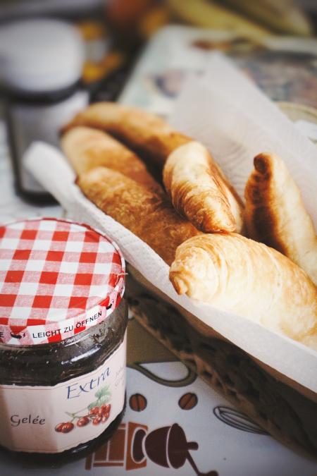 Close-up Photo Of Bread On Basket