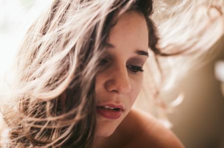 Close-Up Photography of a Woman's Face