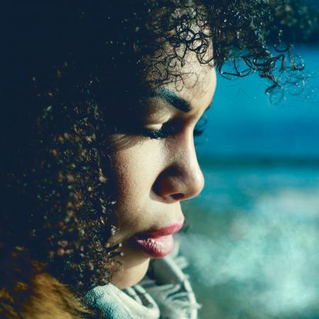 Close-up Photography of Woman in Red Lipstick