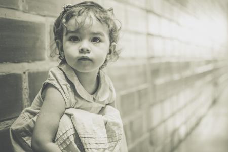 Close-up Portrait of Baby Girl