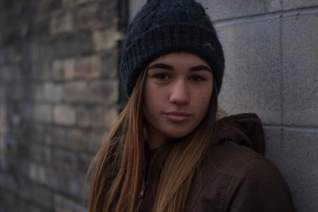 Close-up Portrait of Teenage Girl