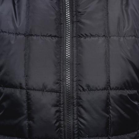 Close Up Shot of Black Zip Up Quilted Textile