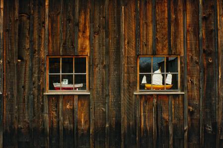 Closed Wooden Door