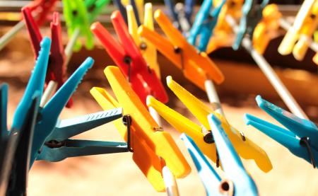 Clothes Pegs - Laundry Pins - Close-Up