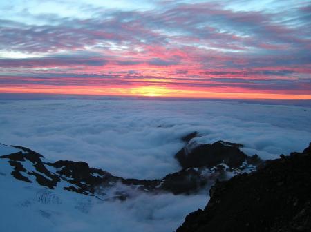 Cloudy Mountain Tops