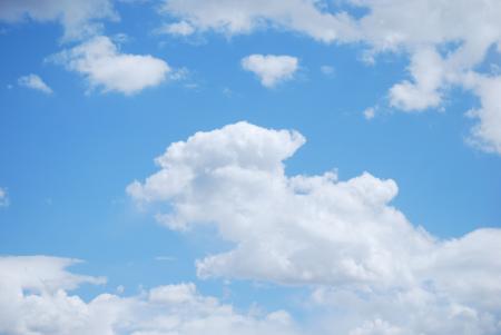 Fluffy Clouds Background
