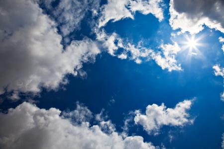 Cloudy Starburst Sky