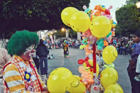 Clown With Green Wig