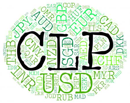 Clp Currency Shows Chilean Pesos And Broker