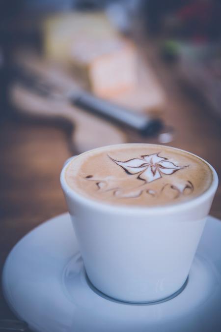 Coffee on White Ceramic Cup