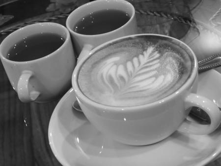 Coffee with Jasmine Tea b&w