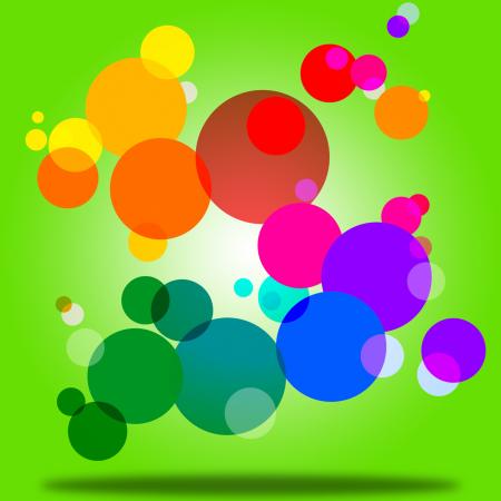 Color Background Indicates Circles Bubble And Orb