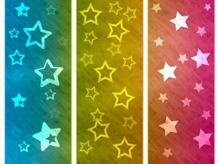 Color Background Shows Star Colourful And Spectrum