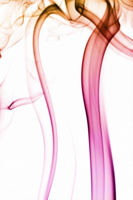 Colored smoke in waves