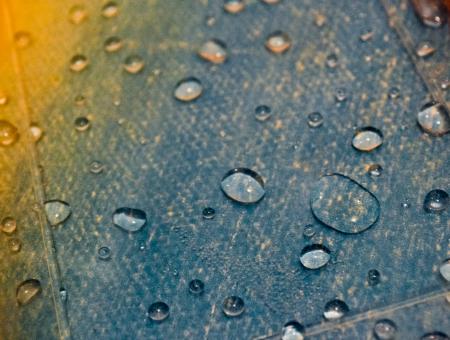 Colored water drops