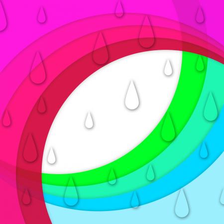 Colorful Curves Background Shows Sloping Lines And Water Drops