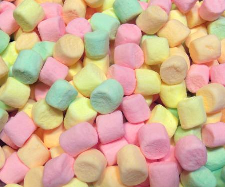 Colorful mini marshmallow texture