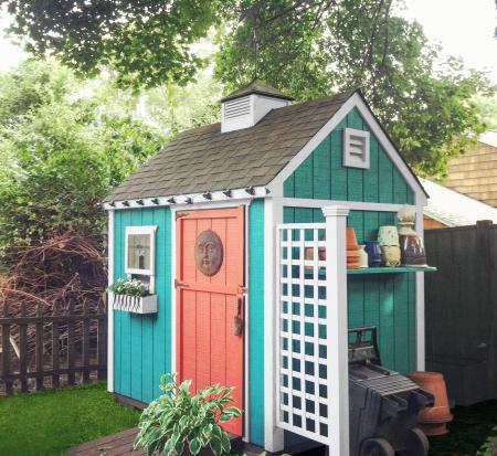 Colorful sheds